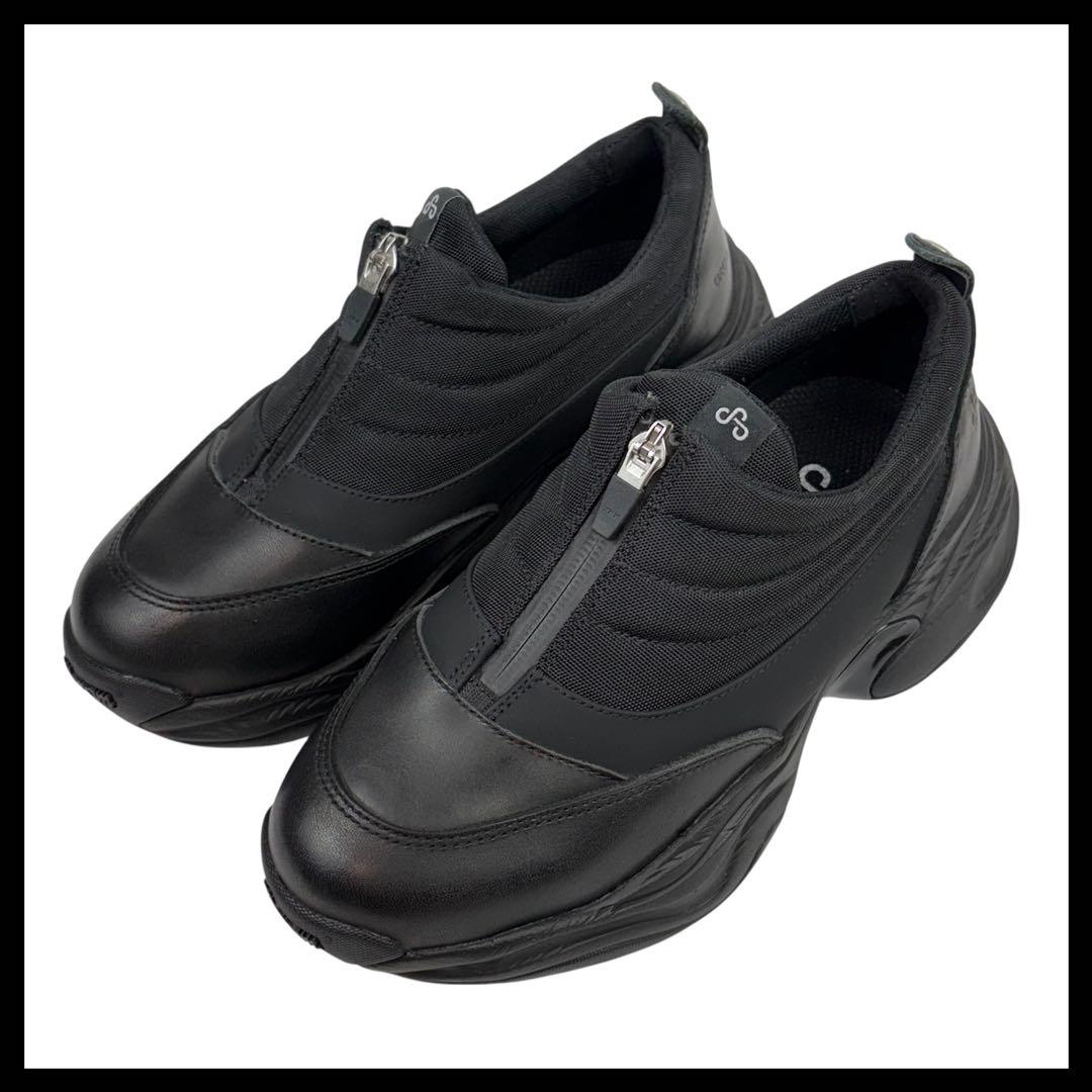 【新品同様】OAO オーエーオー　24cm スニーカー　FOUNTAIN 黒