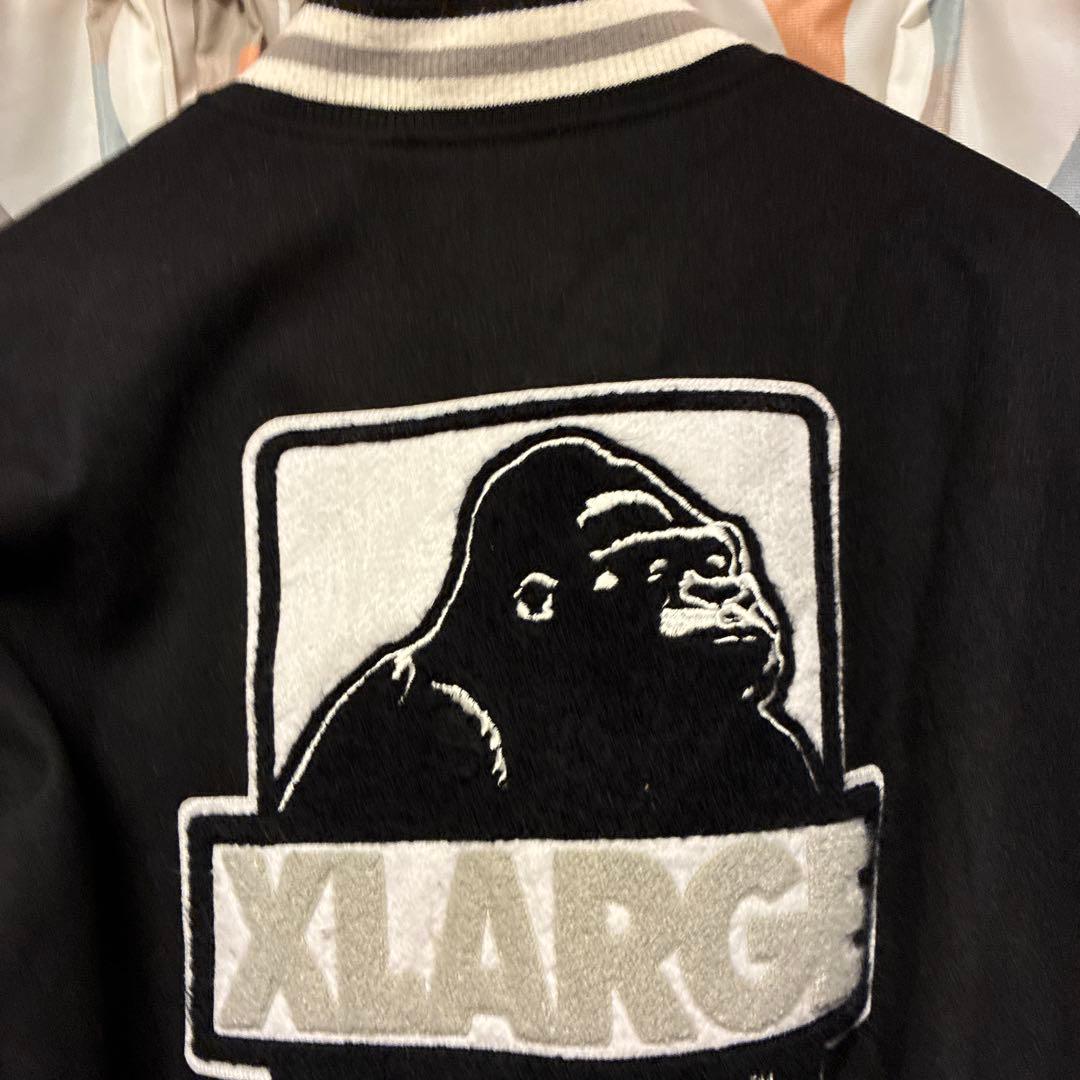 XLARGE スタジャン L ネイビー/クリーム　ストリート