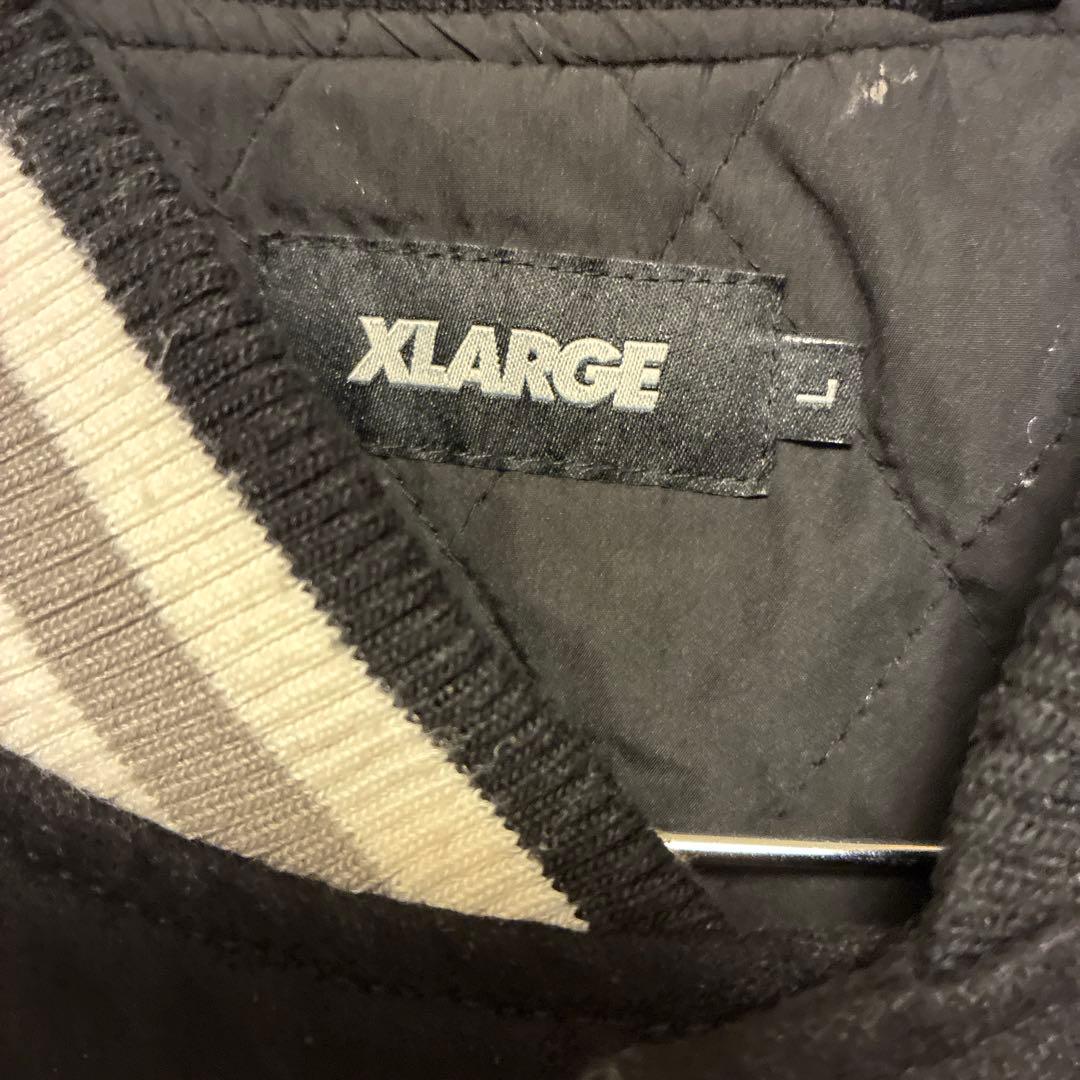 XLARGE スタジャン L ネイビー/クリーム　ストリート