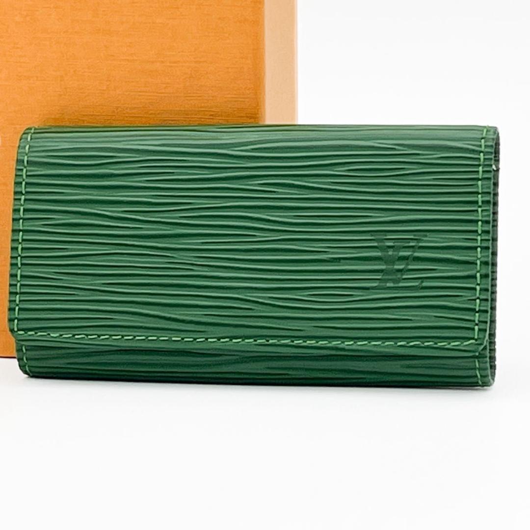 【美品】ヴィトン エピ ミュルティクレ4 キーケース ボルネオグリーン
