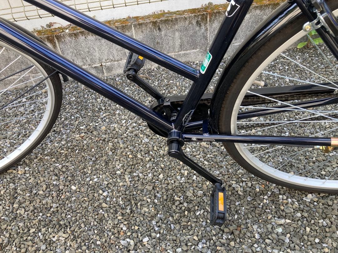 【引取限定】affiche シティサイクル 黒 前バスケット付き