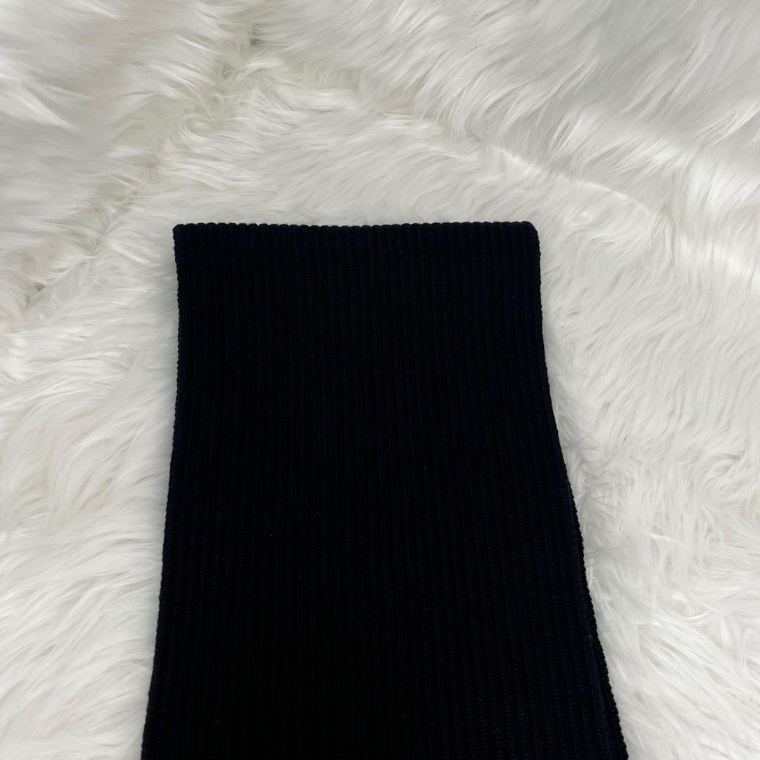 グッチ　GUCCI 極美品　ウール マフラー　イタリア製　ブラック