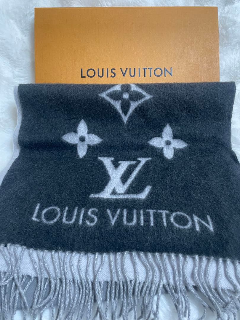 ルイヴィトン エシャルプ・レイキャビック グラティエント カシミヤ大判 マフラー