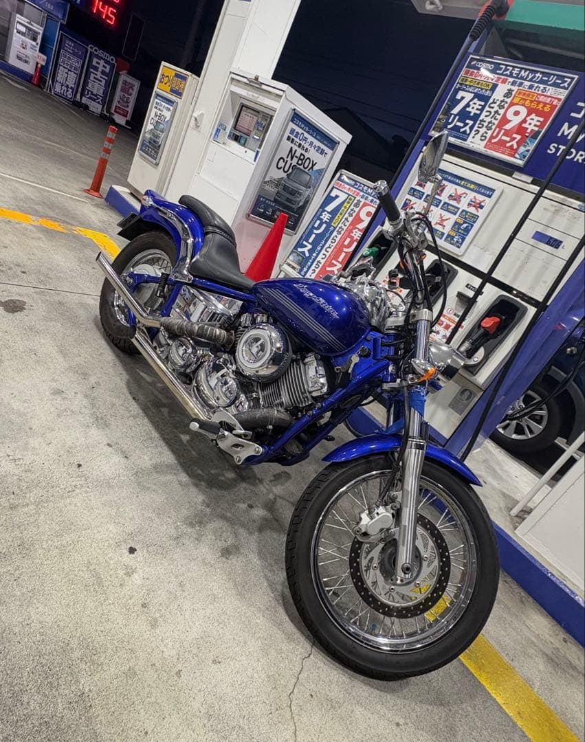 ドラックスター400 スラッシュカットマフラー