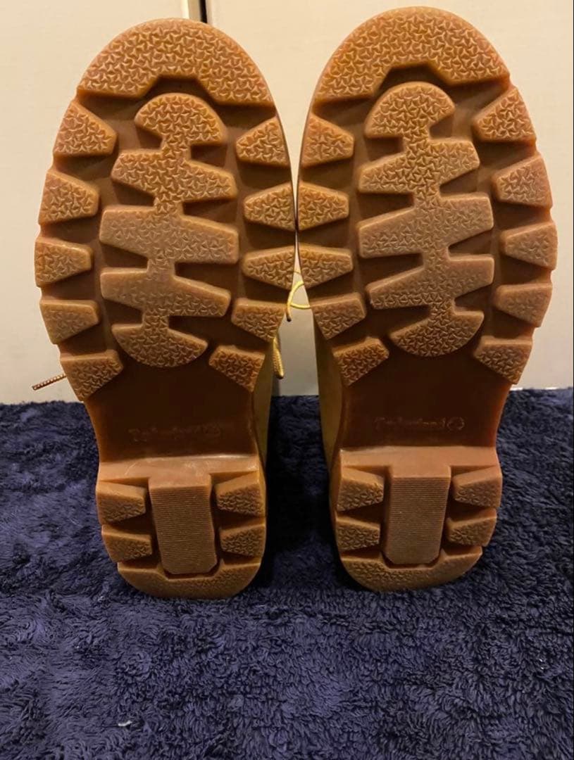 美品Timberland 10066 イエローブーツ7 25 ヌバックレザー