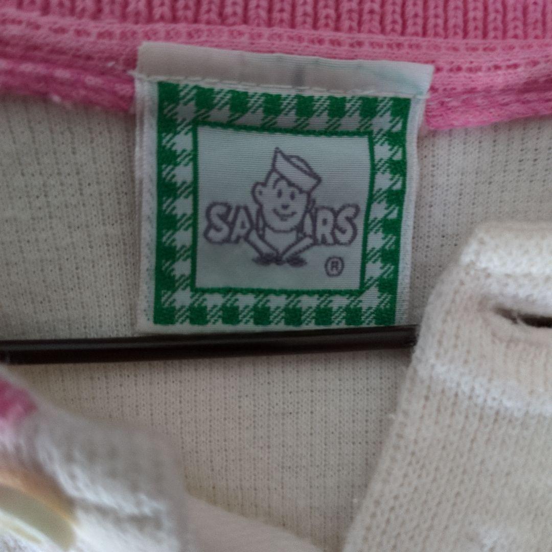 SAILORS 半袖ポロシャツ ホワイト/ピンク