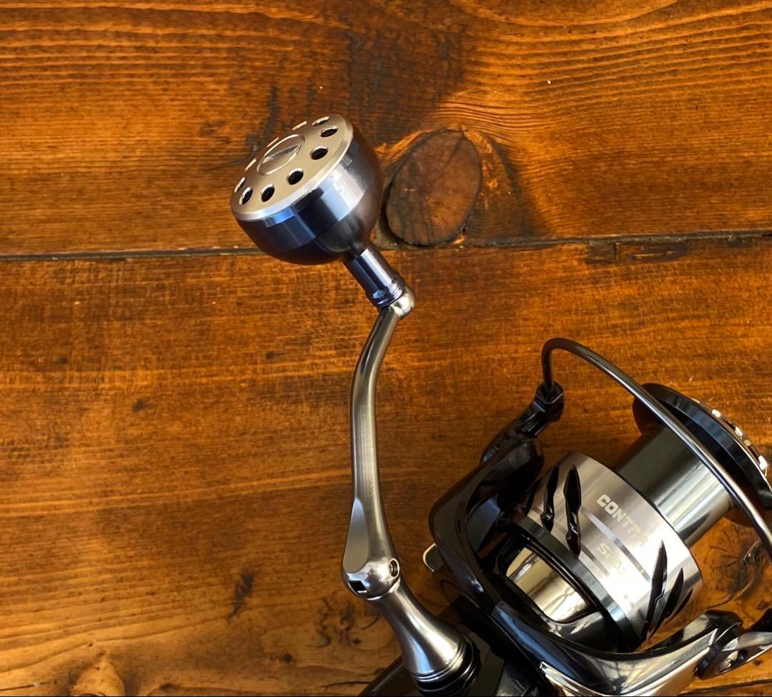 スピニングリール　ネイビー×シルバー　5000 ショアジギング　サーフ　シーバス
