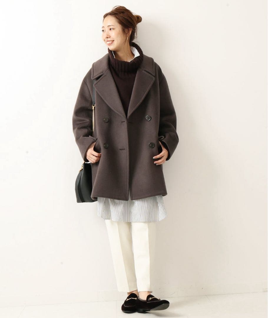 ☆HARU☆スピックアンドスパン ピーコートテーラードショートコート