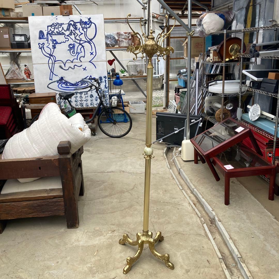 a*R様 豪華装飾 大理石 真鍮コートハンガー イタリア製 ゴールド アンティー