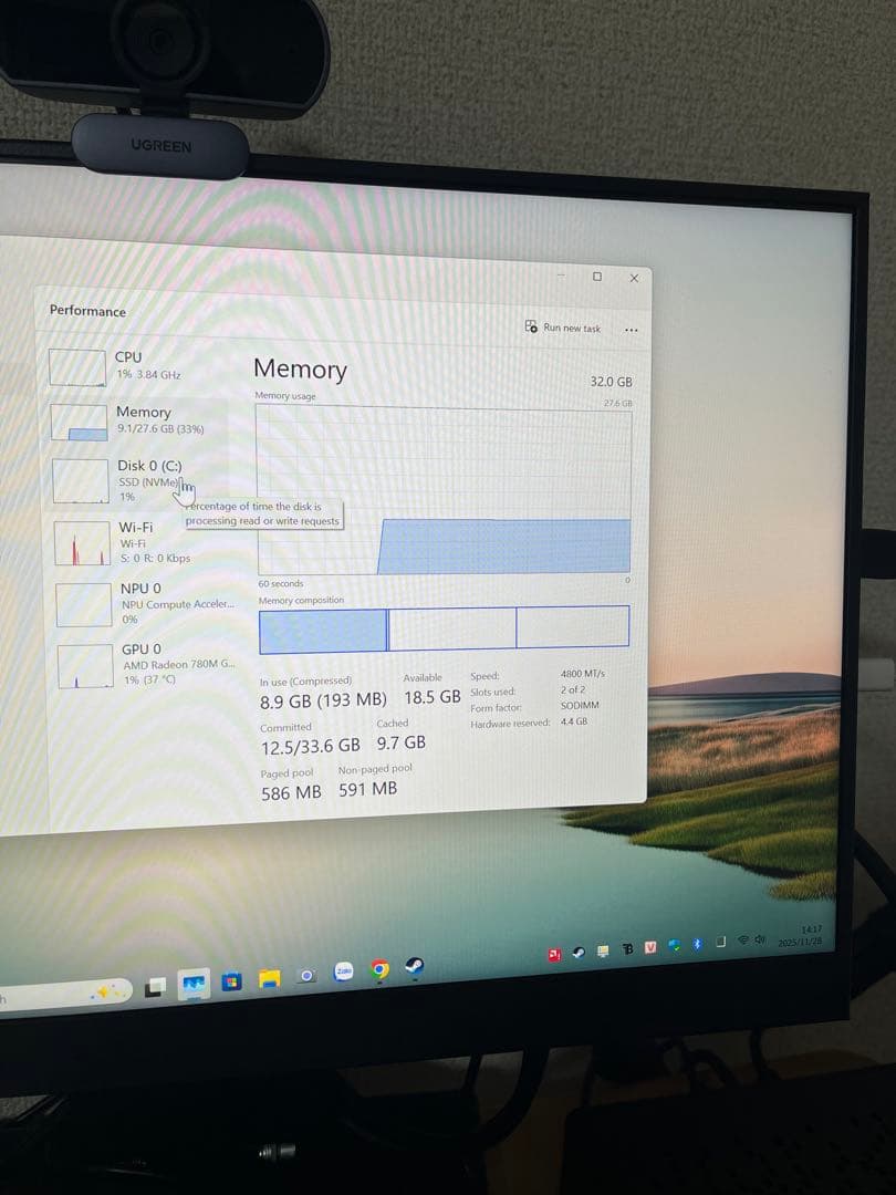 ミニPC WORK STATION MINIPC Ryzen7 8700G RAM32GB