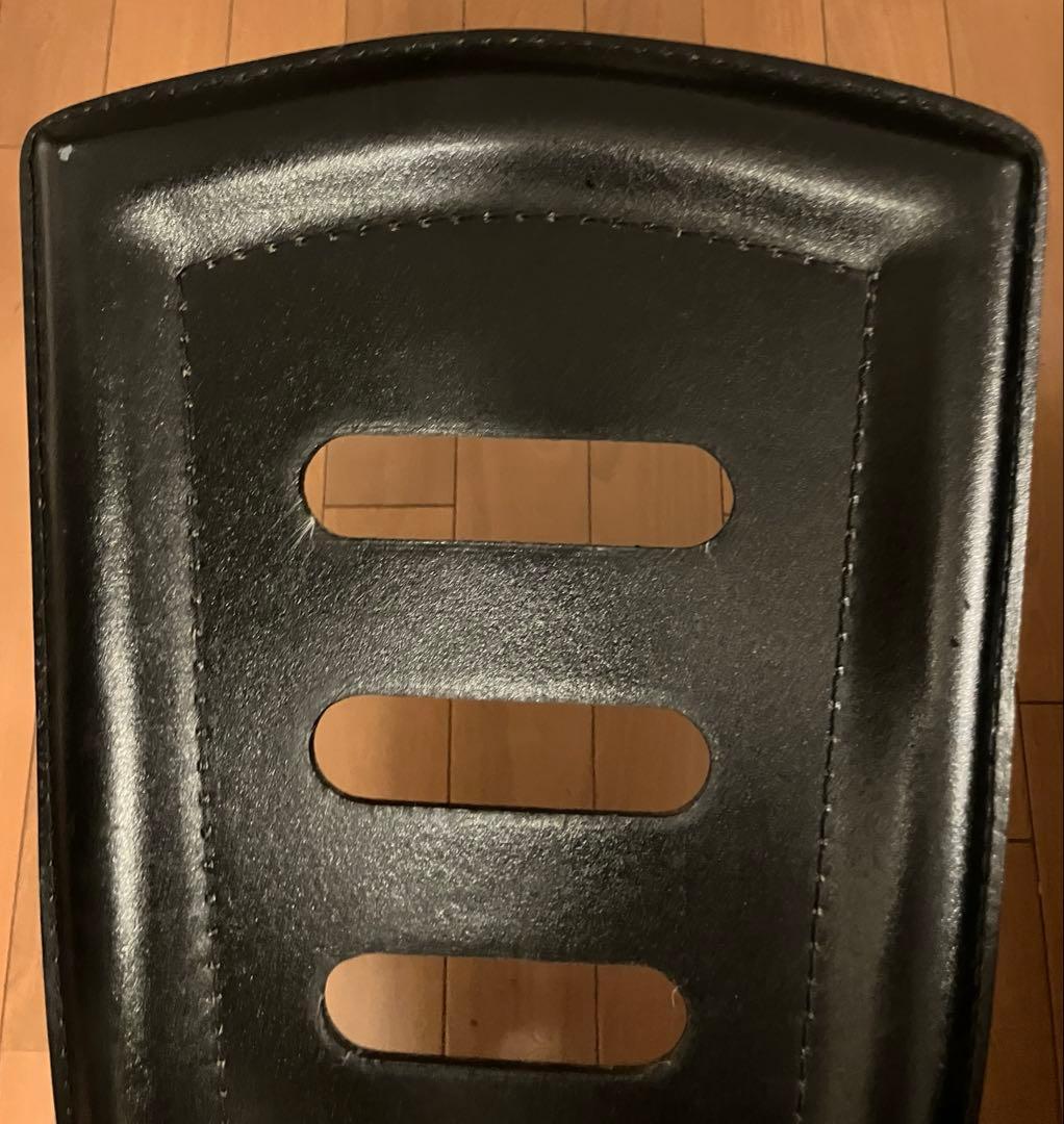 大塚家具 ダイニングチェア 黒革