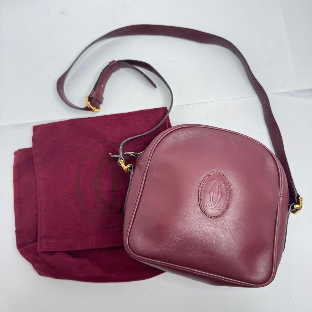 【美品✨️】カルティエ ショルダーバッグ マストライン C金具