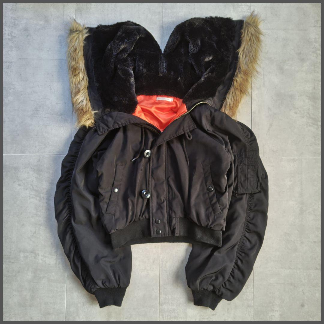 N2B flight bomber jacket N-2B black 短丈 F