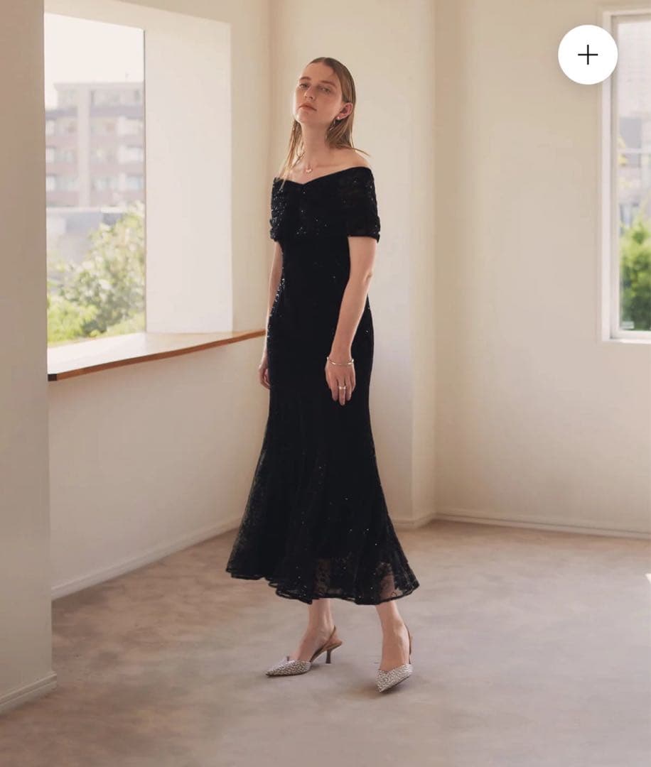 専用LEJA 2WAYレース花柄オフショルダーマーメイドワンピースドレス