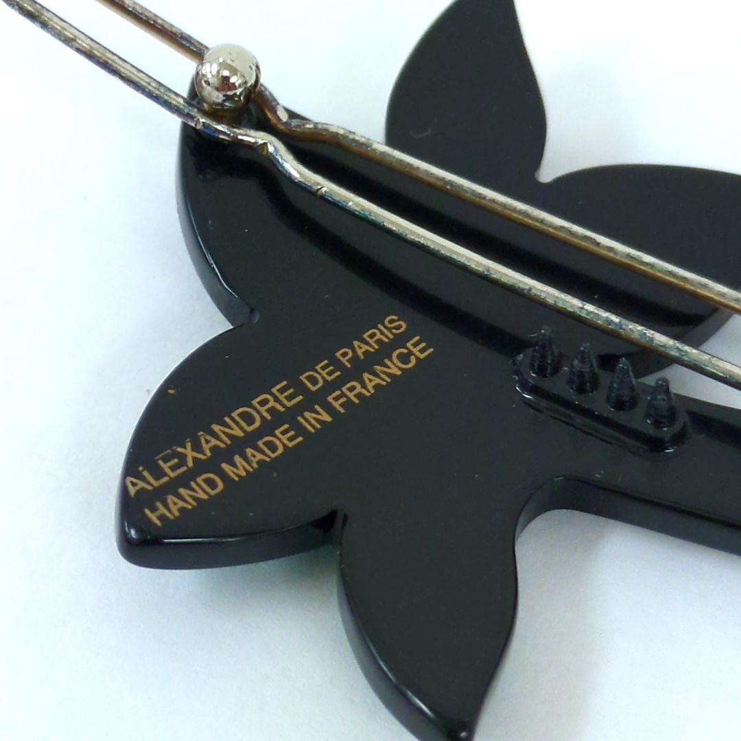 アレクサンドルドゥパリ ヘアピン グリーン ピンク イエロー ブラックフランス製