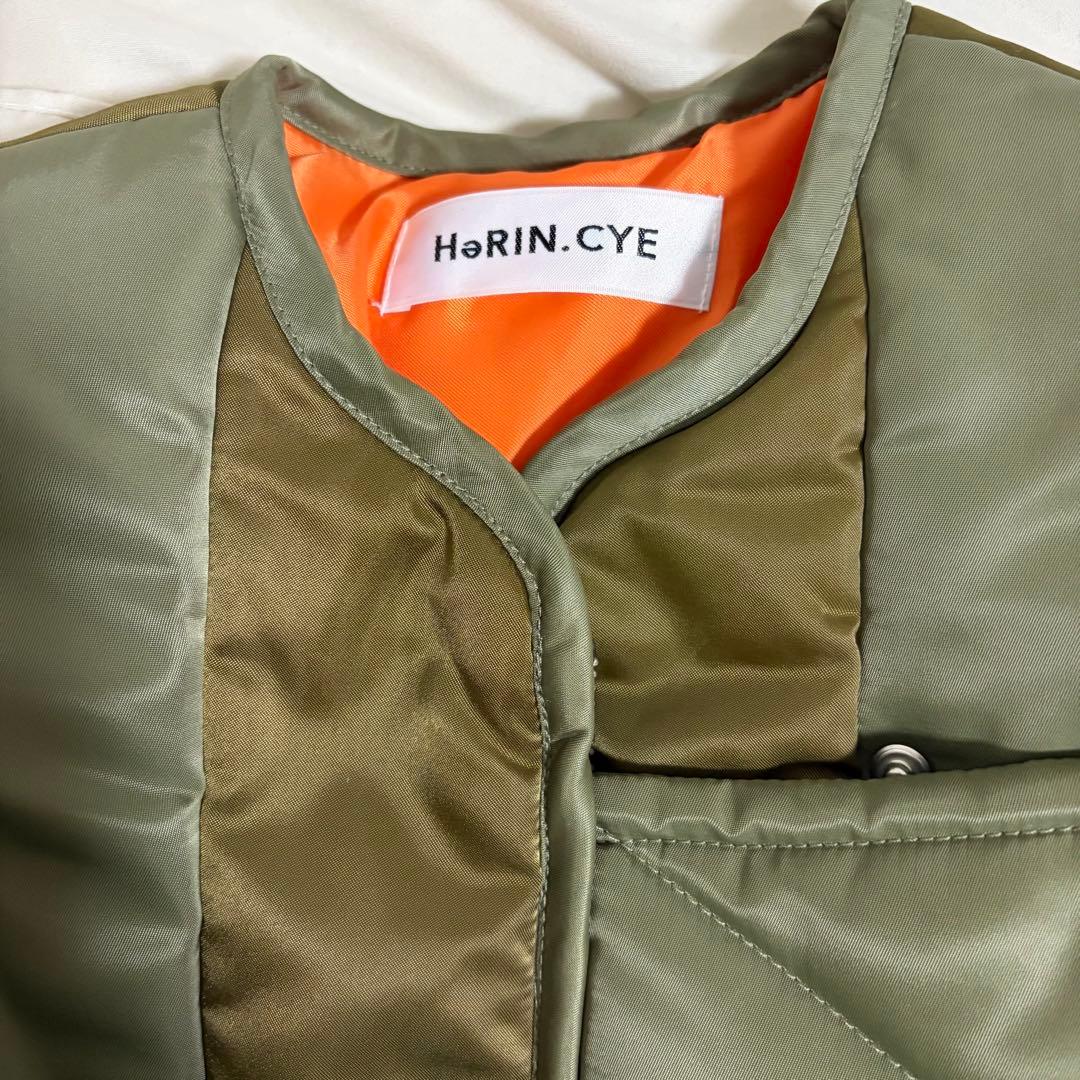 HeRIN.CYE Aラインバイカラー MA1ジャケット