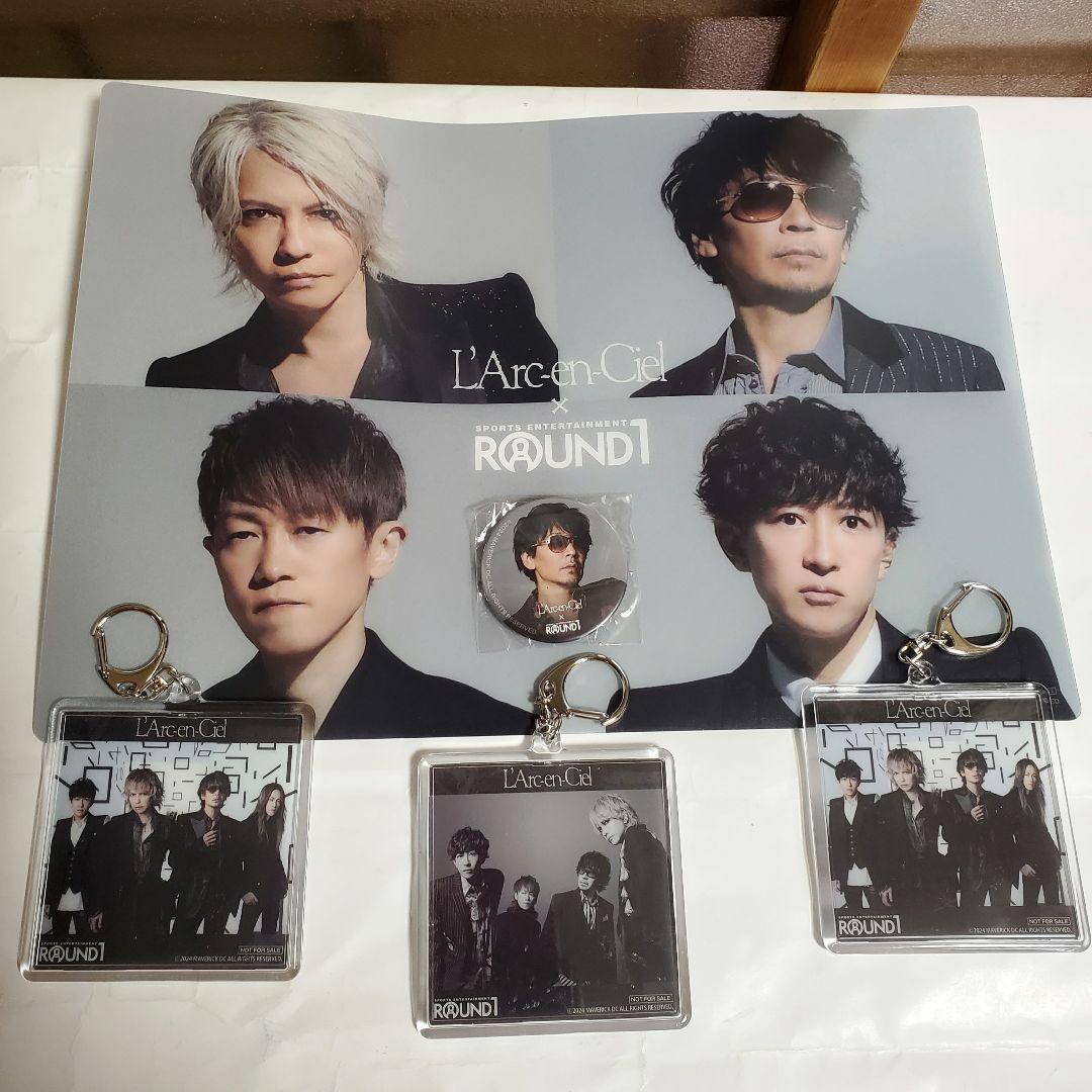 L'Arc〜en〜Ciel ROUND1 マットキ-ホルダー缶バッ合計5点