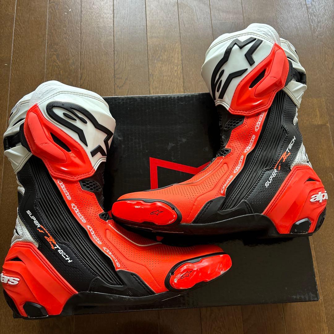 Alpinestars Supertech R バイクブーツ 赤/黒　43