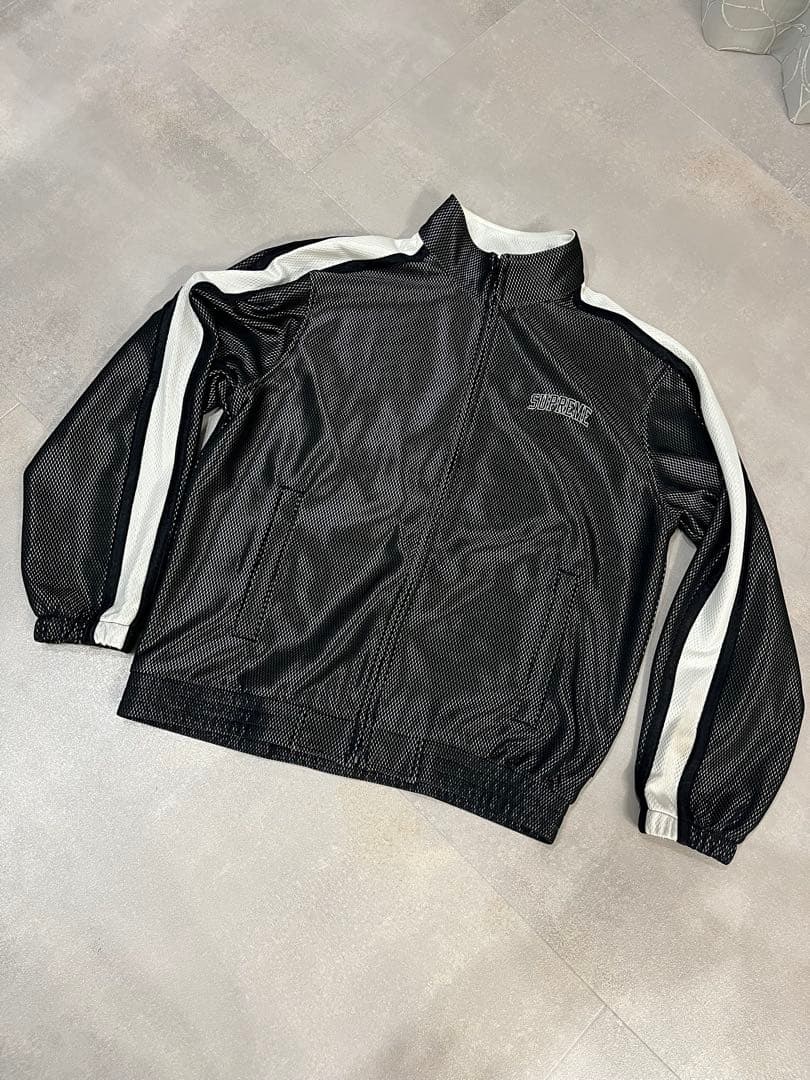 m*o様 supreme シュプリーム メッシュ ブラック ジャージ ジッパー付