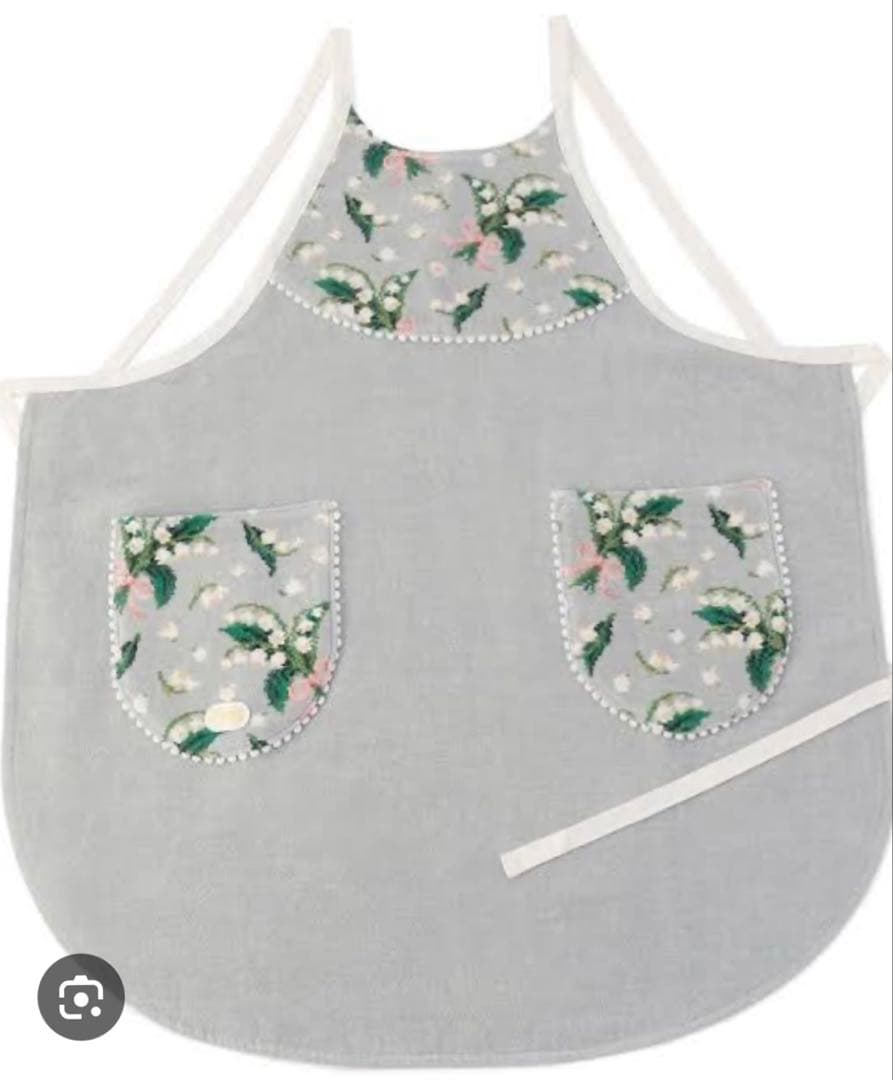 FEILER 花柄ポケット付きエプロン