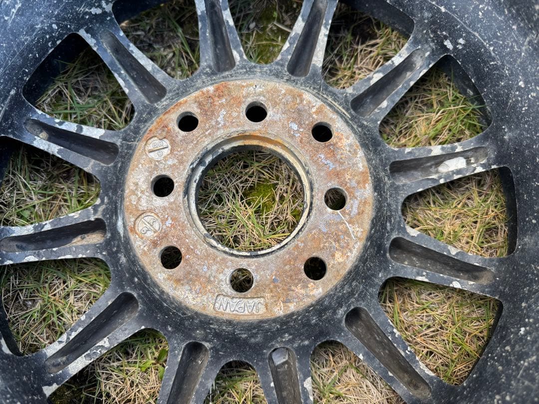 黒14インチ　6j ＋38 PCD100 4H 2本　日本製