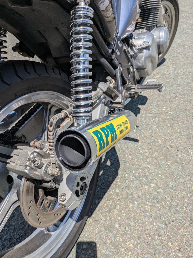 ゼファー400 PRMタイプゼファー400X 421マフラーメッキ中古送料込み