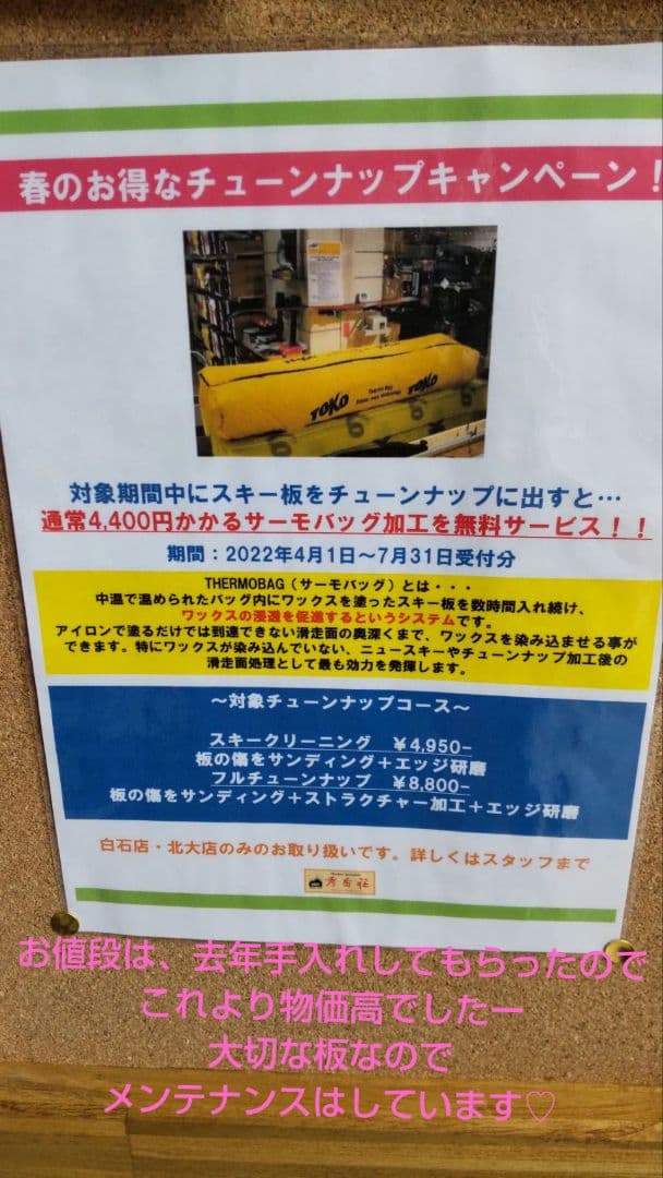 エラン　バックカントリー用　スキー板　緑