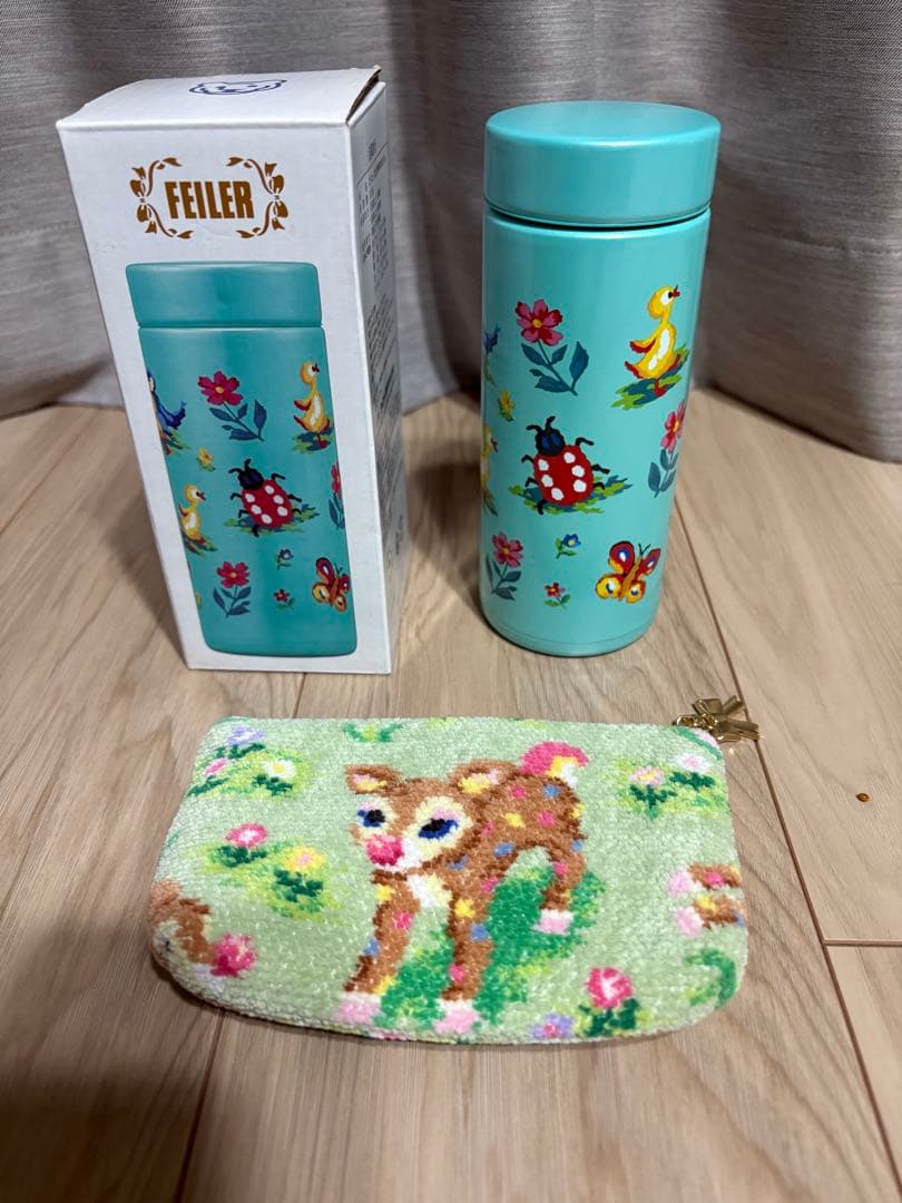 FEILER ハイジ　水筒とポーチ