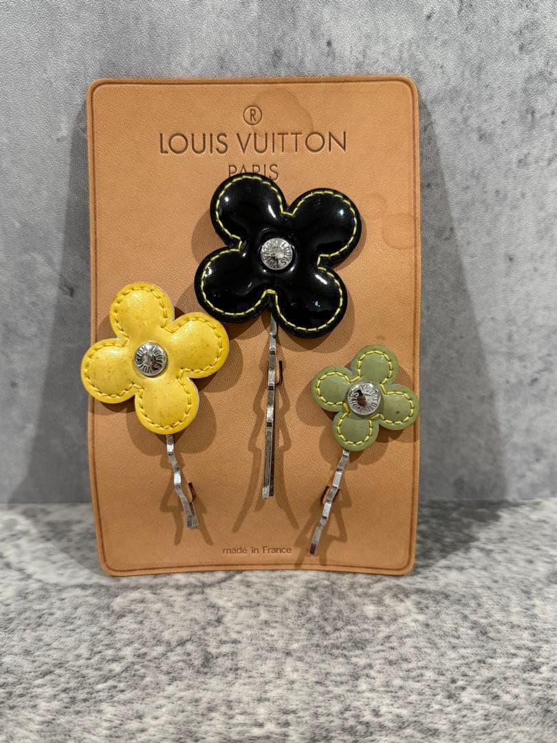 【レア】ルイヴィトン　LOUISVUITTON フルール　ヘアピン