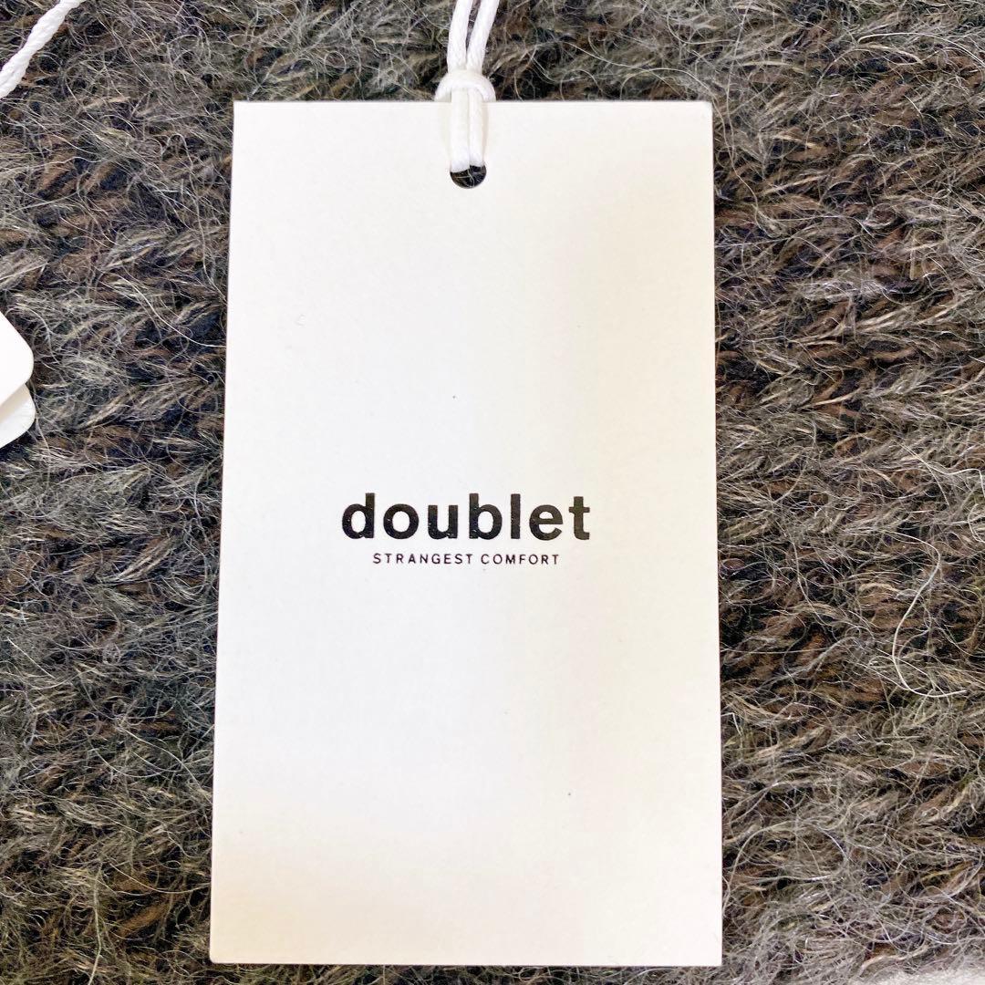 5347 未使用タグ付 人気 doublet 猫マフラー 定価30,800円品