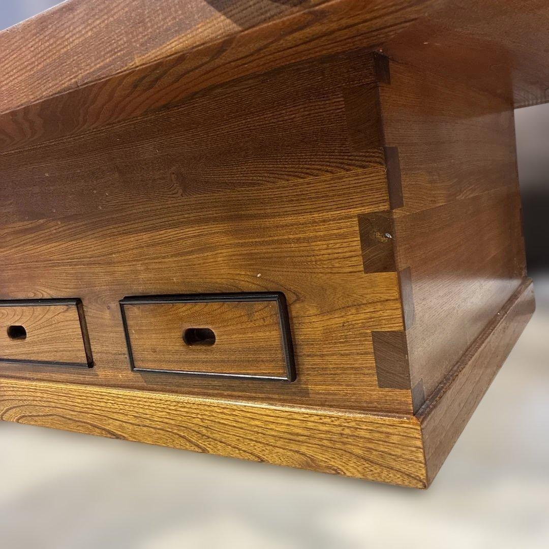 昭和レトロ　囲炉裏　テーブル　自在鉤セット