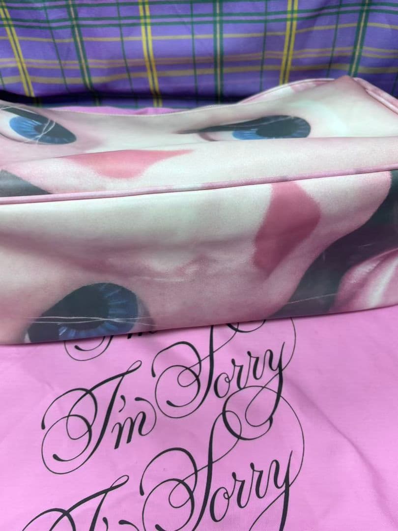 未使用IM SORRY 顔プリント ショルダーバッグ