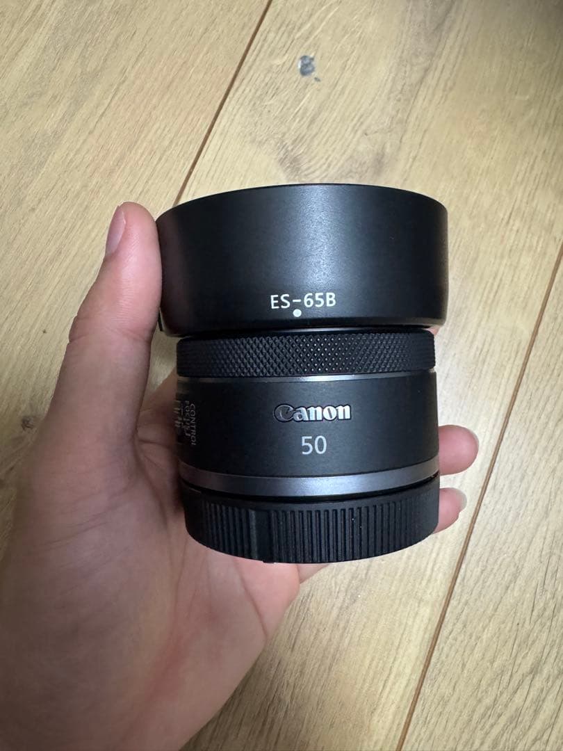 Canon 50mm レンズ ES-65B フード付き RF canon