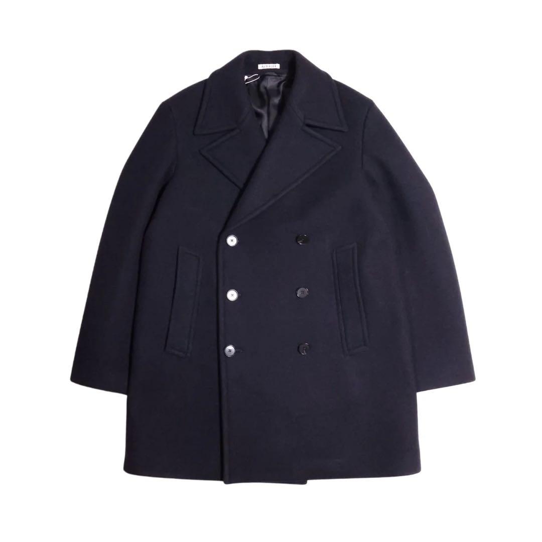 ジャケット・アウター AURALEE SPONGE WOOL MELTON P-COAT