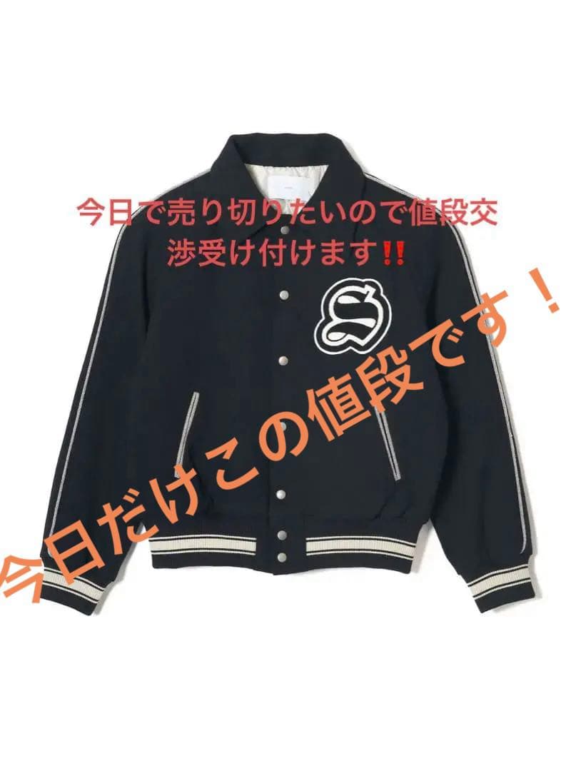 【美品】SUGARHILL melton stadium jacket 23AW