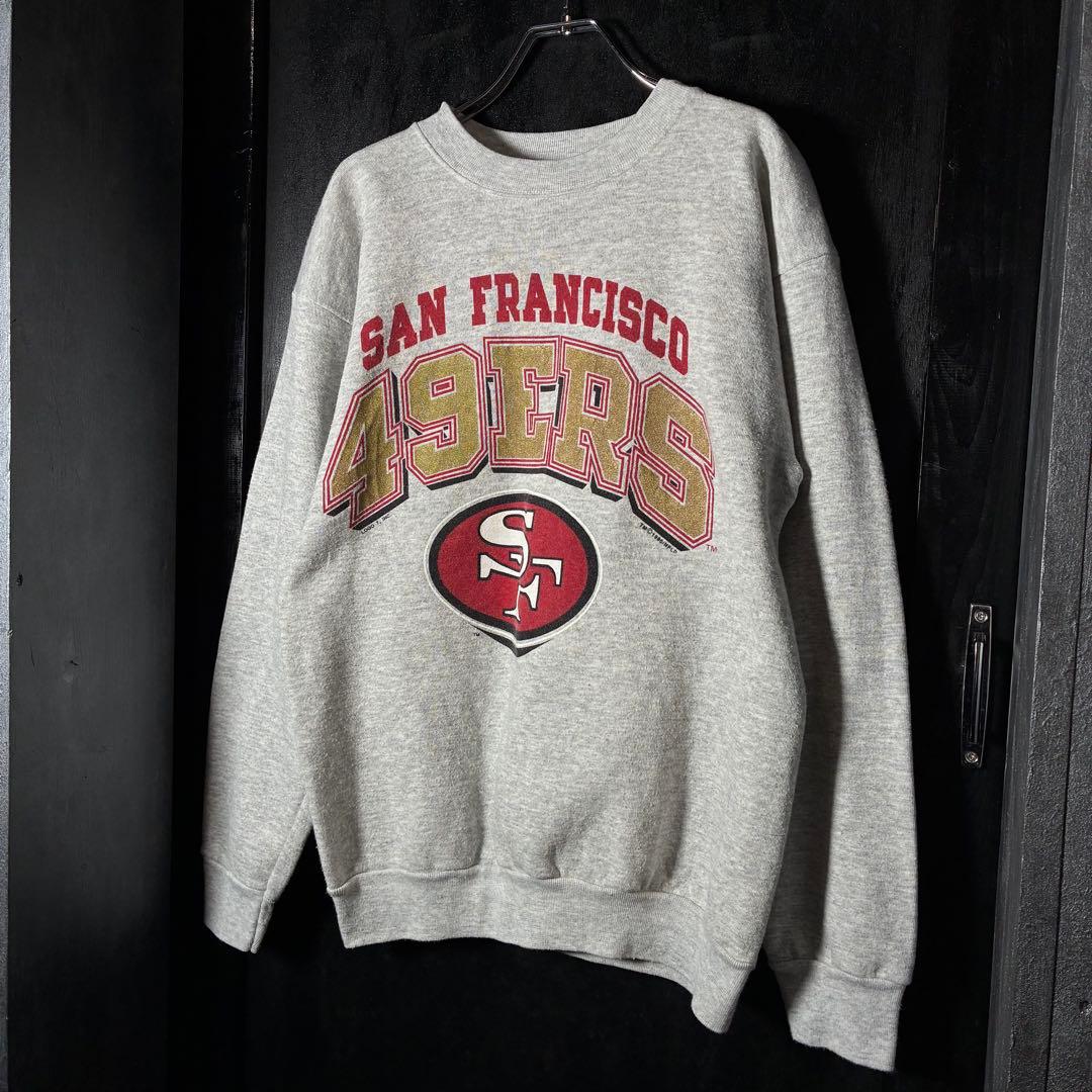 【90s USA製】SAN FRANCISCO 49ERS スウェット　グレー