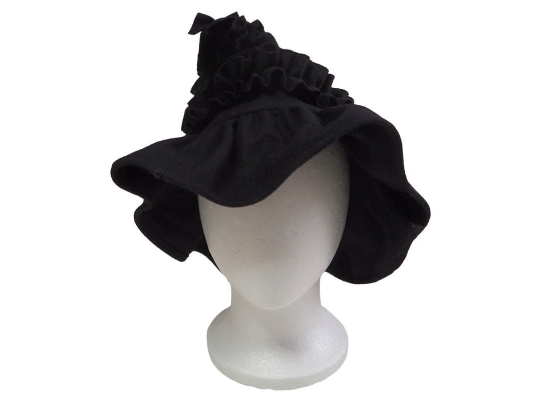 トリコ コムデギャルソン tricot デザイン ハット　黒