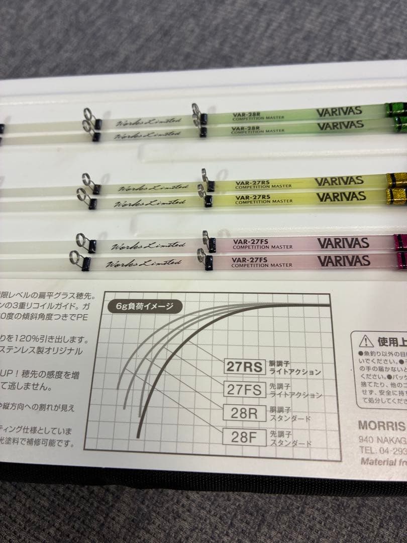 VARIVAS バリバス ワカサギ穂先27FS 27RS 28R 6本セット！
