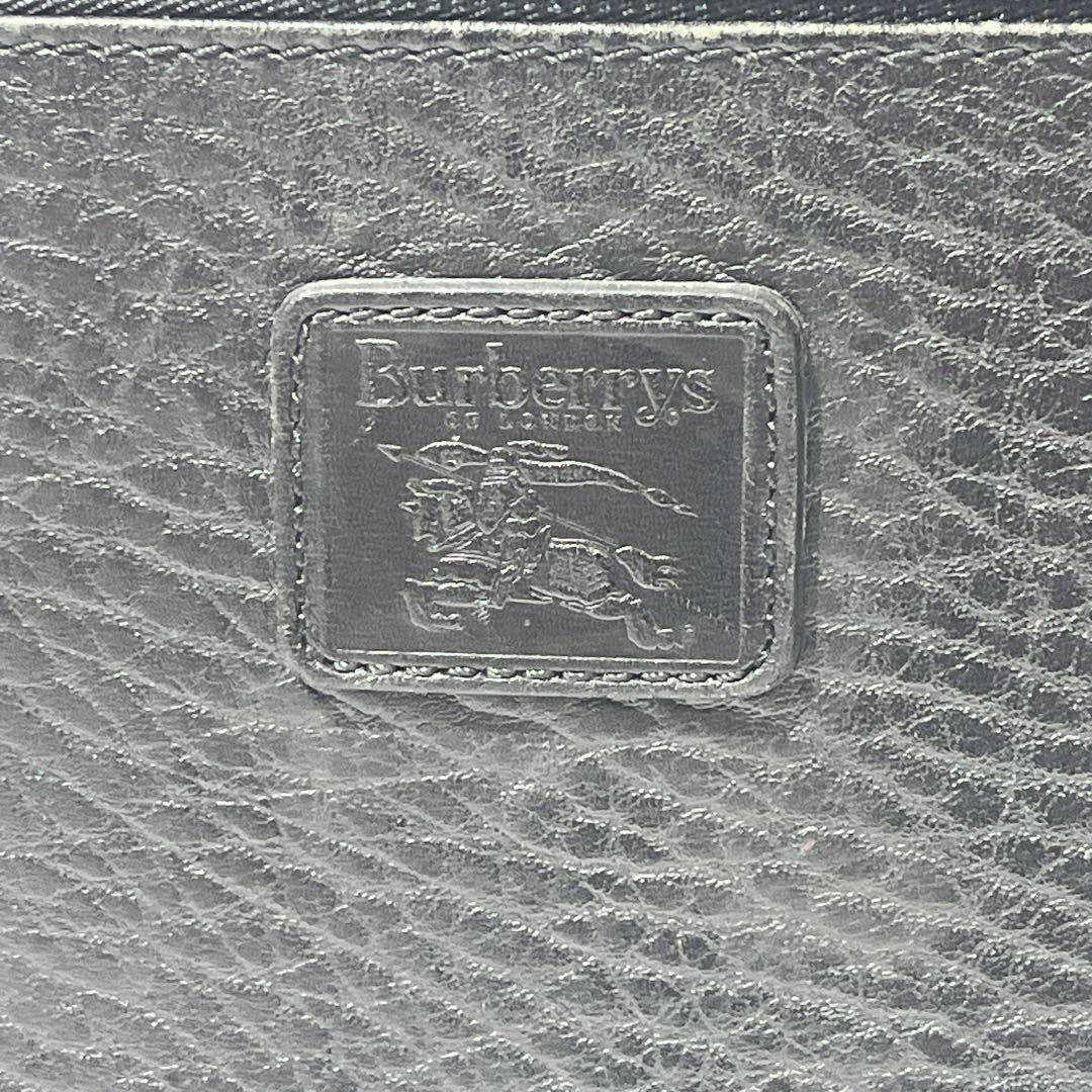 希少　バーバリー クラッチバッグ セカンドバッグ ノバチェック レザー