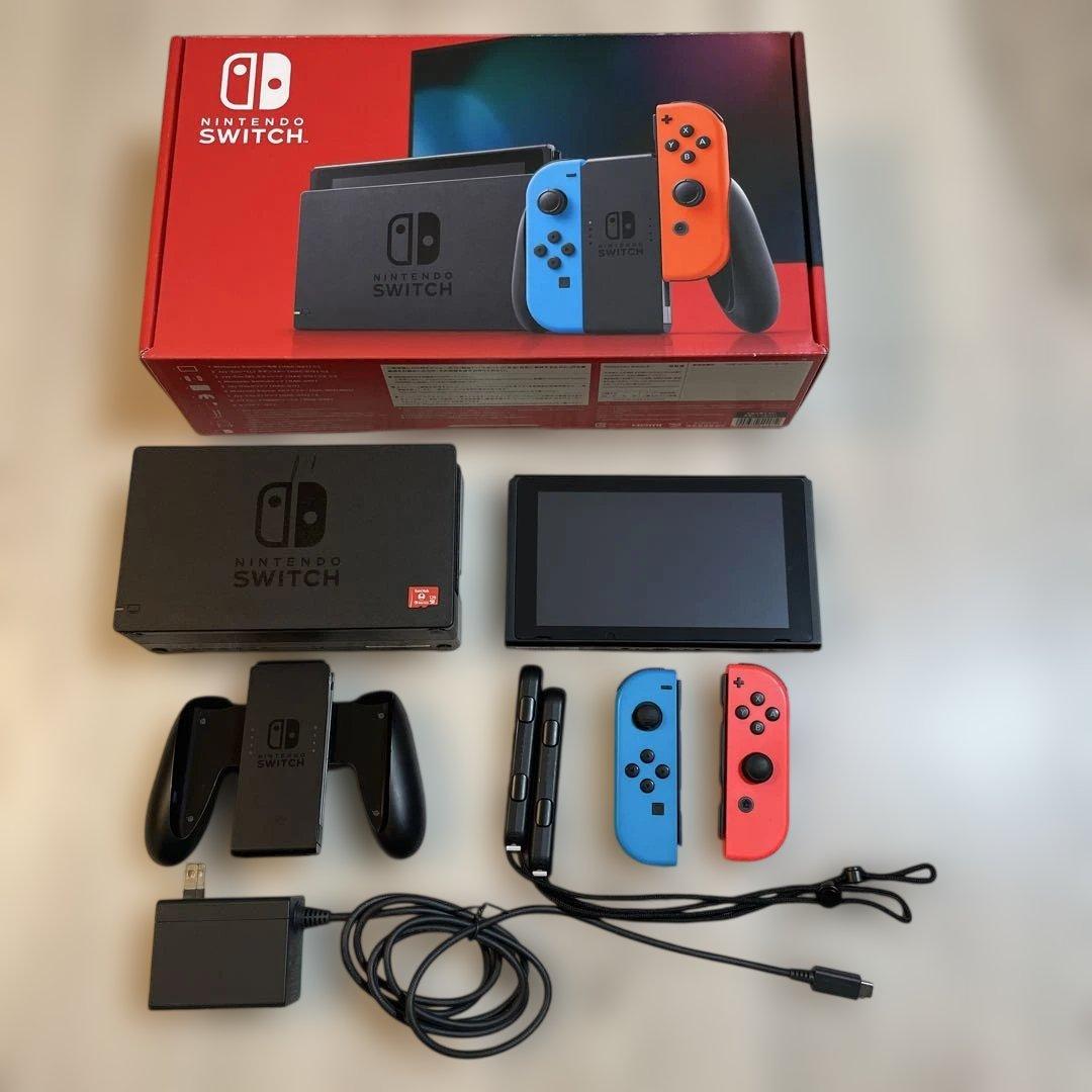 【⭐︎中古おまけ付】Nintendo Switch 本体 （SDカード128付き）