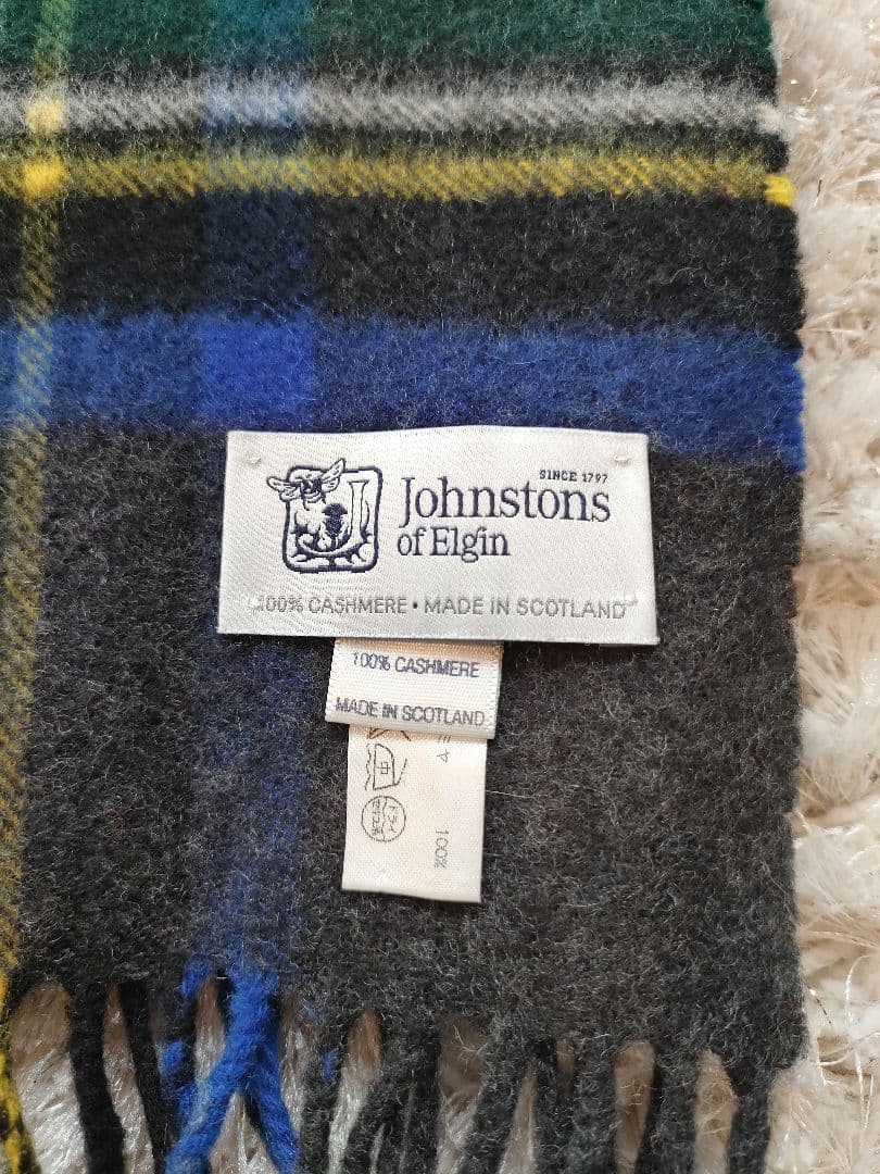 よ*う様 ジョンストンズ　グレー　ストール　大判　美品