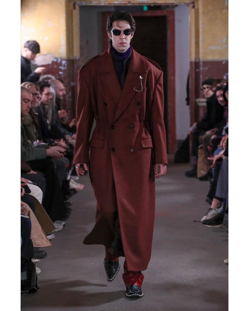 JOHN LAWRENCE SULLIVAN ウールコートオレンジ