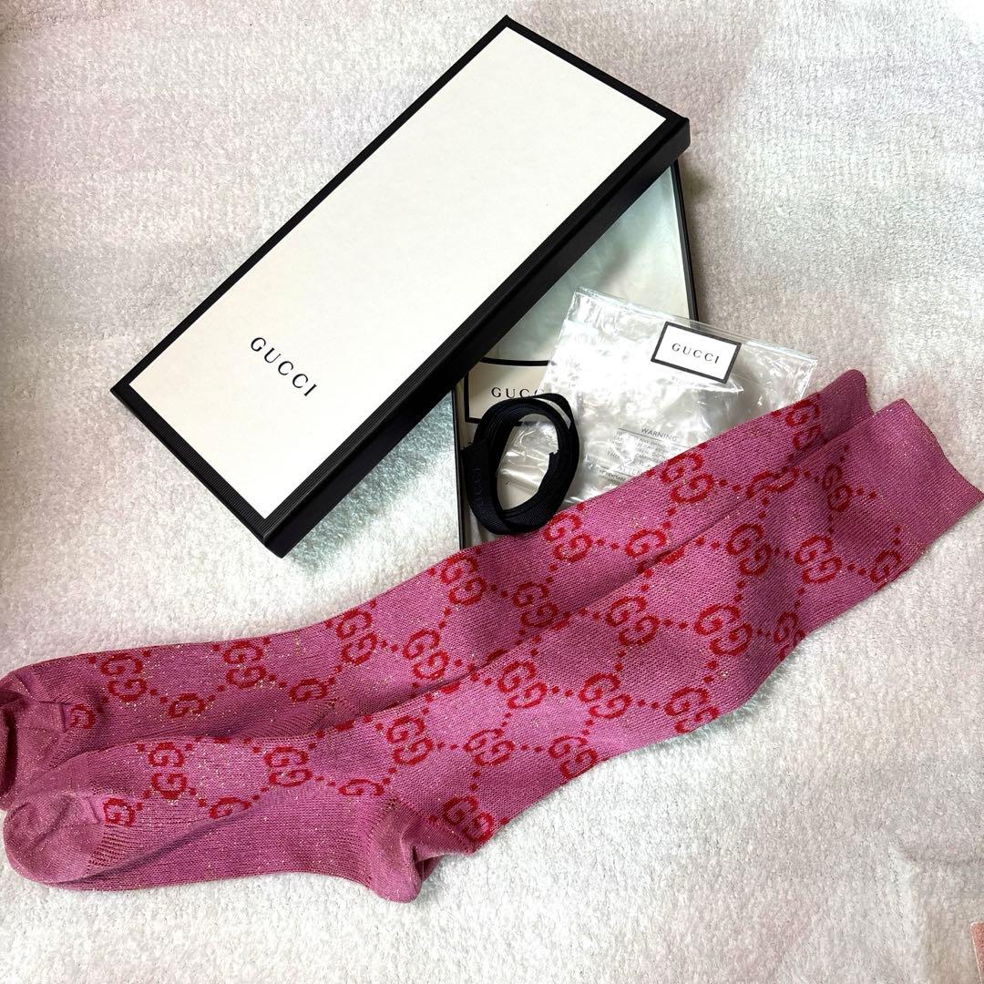 【美品】GUCCI♡グッチ♡ラメソックス♡ピンク