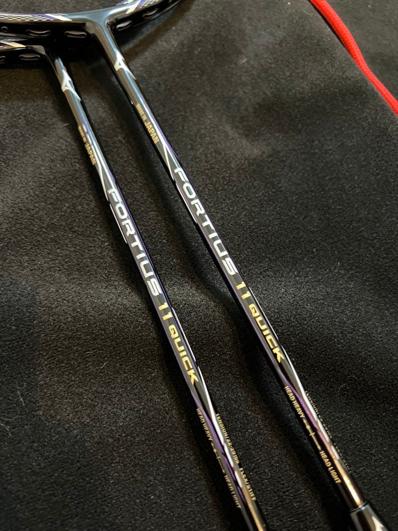 フォルティウス11クイック 4U6 2本セット ミズノバドミントンラケット