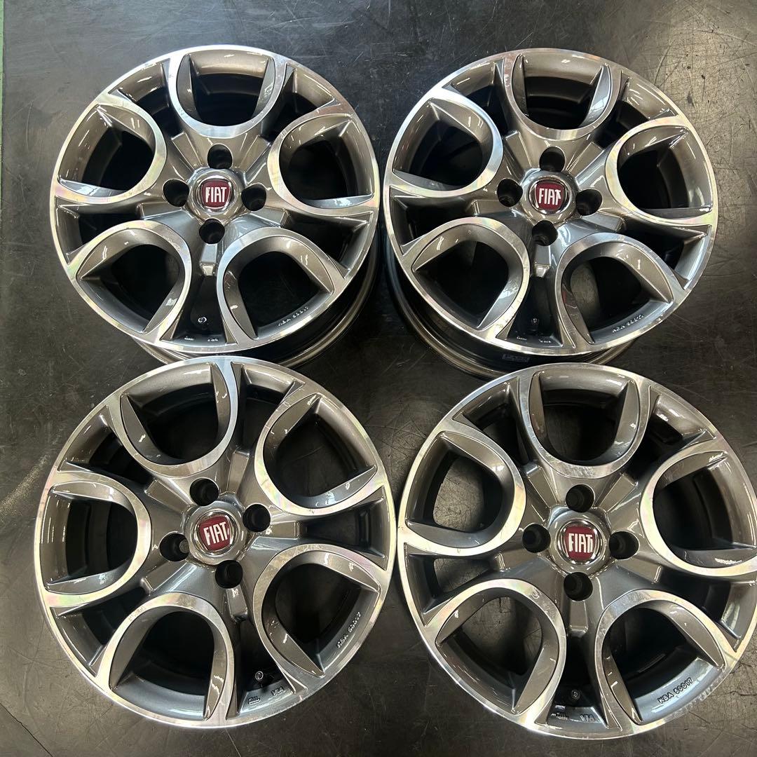 中古アルミ15X6.0　PCD98フィアット500、パンダ、プント、ムルティプラ