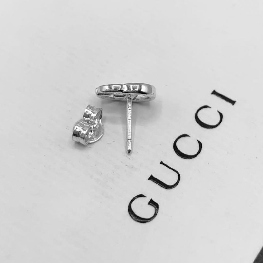 【超美品】GUCCI ピアス　フラワー　インターロッキング　マーモント　ダブルG
