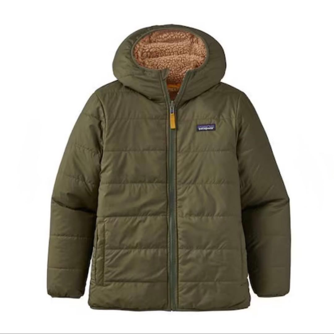 patagoniaボーイズリバーシブル レディフレディ フーディージャケット