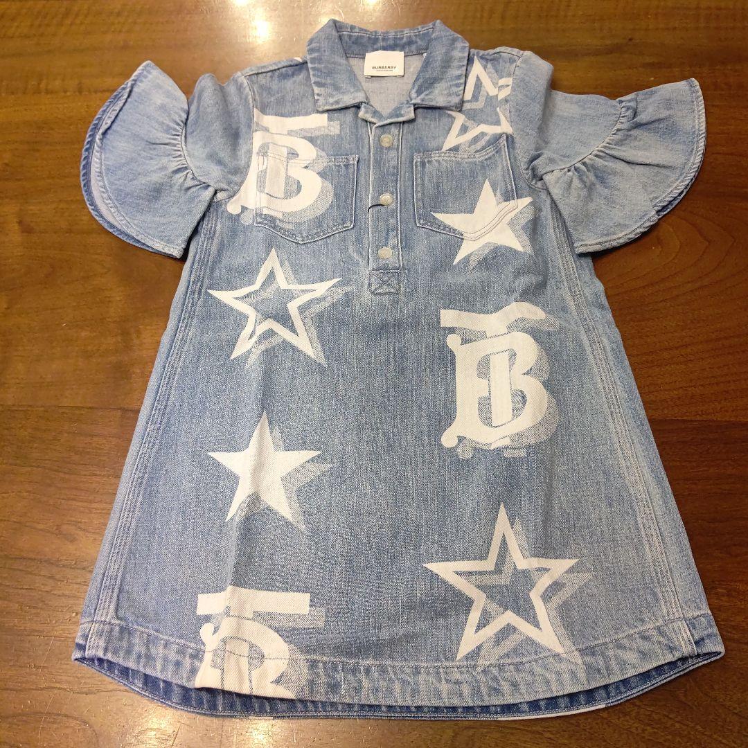 BURBERRY デニム 星柄 ワンピース 6Y