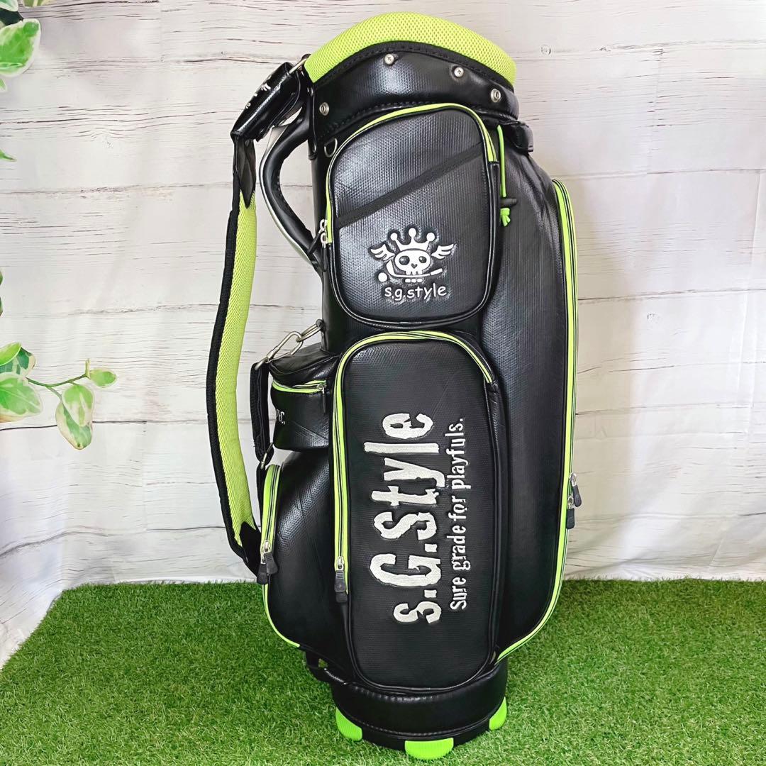 【入手困難】美品 S.G.style キャディバッグ ブラック グリーン レア