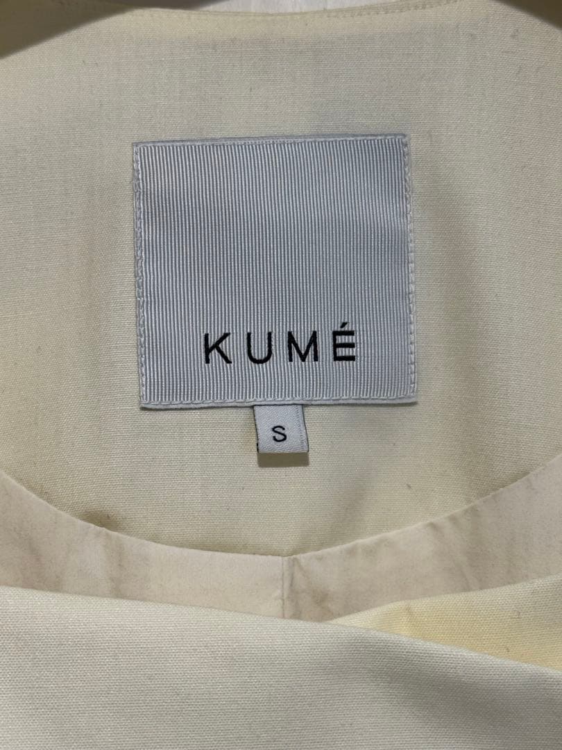 KUME//ONE BUTTON SQUARE-NECK JACKETジャケット